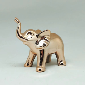 Modern Aluminum Elephant <b>Decorative</b> Sculpture For Hotel Office Living Room And Premium Home Styling - Product Image 1