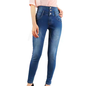 Premium <b>Women</b> Winter <b>Jeans</b> Pant Comfortable Stretch 100% Cotton Fabric High Waist Stylish Fit for Casual Wear Street Fashion - Product Image 2