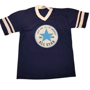 Camiseta estilo fútbol Jack and Jill All Star, unisex, manga corta, cuello redondo, camiseta gráfica inspirada en el deporte, cómoda e informal - Product Image 1