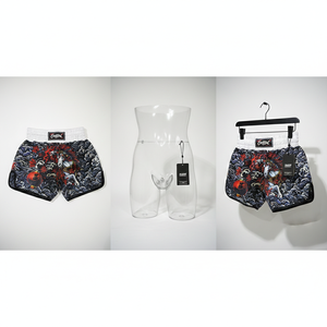 Pantalones Cortos de Muay Thai y MMA Personalizados de Satén OEM, Ecológicos, de Secado Rápido, Sin Tejido, Estilo Urbano, Sólidos, Hasta la Rodilla, para Boxeo y Lucha - Product Image 5