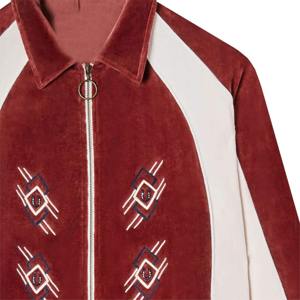 Ensemble de survêtement 2 pièces pour homme en toile unie avec col montant et logo frontal, veste et pantalon, imperméable et respirant, idéal pour l'hiver - Product Image 5