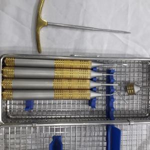 Pinces à pansements flexibles, porte-aiguilles de chirurgie générale, instruments, 6 élévateurs luxateurs manuels à vis, acier inoxydable allemand - Product Image 1