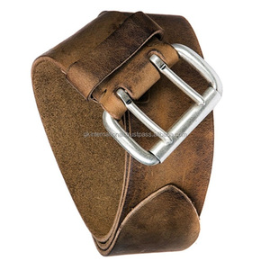 Ceinture en cuir rétro vintage décontractée pour hommes première couche en cuir de vachette boucle ardillon ceinture faite à la main Offre Spéciale fabricant en gros - Product Image 5