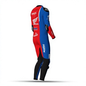 ชุดแข่งรถ CBR Custom HRC Iker Lecuona หนังแท้คุณภาพสูง แบบชิ้นเดียว สำหรับขี่รถแข่ง/มอเตอร์ไซค์ หนังวัว/จิงโจ้ MotoCP Traje - Product Image 3