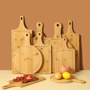 Tabla de Cortar Ecológica y Orgánica, Tabla de Cortar Cuadrada de Madera Personalizada para Uso en la Cocina, Estilo Natural - Product Image 1