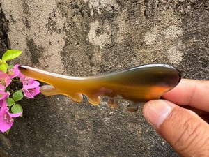 Handmade Breathable Buffalo Horn <b>Massage</b> Roller | Multi-Functional <b>Head</b> Face Gua Sha <b>Tool</b> | Modern Natural Polished Waterproof - Product Image 6