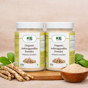 Polvo orgánico de raíz de Ashwagandha, superalimento adaptogénico de hierbas cultivadas salvajes para equilibrar la vitalidad y el apoyo al bienestar - Product Image 3