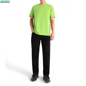 Camiseta de Manga Corta para Hombre Naimat Abbas Industries, Corte Regular, Cuello Redondo, Informal, de Algodón Jersey, Transpirable, con Diseño de Letras Impresas - Product Image 4