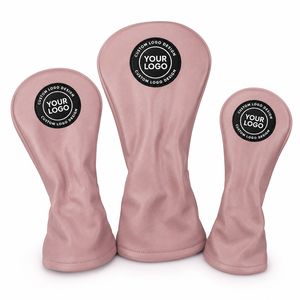 Custom Color Hot Selling <b>Golf</b> Head Covers Driver Hybrid Protector Durable Custom Embroidery Logo Pu Leather <b>Golf</b> Head Covers - Product Image 1