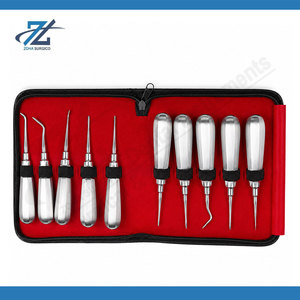 Equipo Dental: Kit de 10 Elevadores Luxadores de Raíz de Acero Inoxidable, Reutilizables y Autoclavables, Instrumentos Quirúrgicos Manuales - Product Image 6
