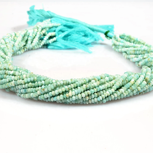 Larimar perles rondelle à facettes 3mm perles Larimar perles Larimar naturel - Product Image 2