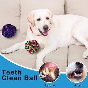 Juguete Ecológico Interactivo para Masticar para Mascotas, Juego de Cuerdas de Algodón Trenzado Lavables para Limpieza Dental, Entrenamiento y Juego, Gran Demanda, Cuerda para Perros - Product Image 3