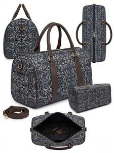 Sac de voyage convertible léger et imperméable imprimé, de haute qualité, pour week-end, bagage à main pour nuitée - Product Image 2