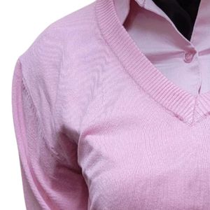 Suéter Clásico Jack and Jill al por Mayor, Cómodo Jersey de Punto con Cuello en V y Logotipo Personalizado para un Estilo Casual y Elegante - Product Image 4