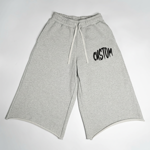 Shorts de jogging amples en molleton 100 % coton français pour hommes, 420 grammes, poids lourd, grande taille - Product Image 2