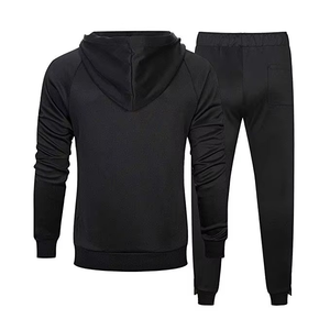 Ensemble de survêtement technique unisexe blanc automne/hiver avec capuche et fermeture éclair, logo personnalisé, polaire, séchage rapide, respirant, fabriqué au Pakistan - Product Image 2