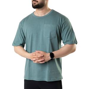 High Quality <b>Men's</b> T-<b>Shirt</b> Comfortable 100% Cotton Crew Neck Multi-Color Custom Logo Short Sleeve <b>with</b> Front <b>Pocket</b> Wholesale - Product Image 3