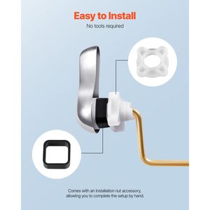 Phổ Chrome Side núi nhà vệ sinh xử lý thay thế Kit Tank đòn bẩy - Product Image 5