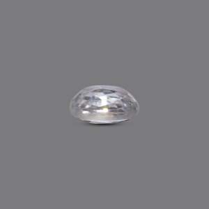 Loose 3.1 Carat White Zircon Gemstone for Fine Jewelry Lab Created 6mm Height - Product Image 3