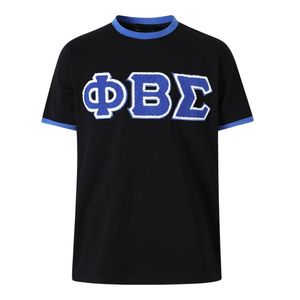 Chemise à col contrastant en chenille noire de qualité supérieure Phi Beta Sigma pour hommes, coupe confortable, vêtements de fraternité grecque de haute qualité, tenue décontractée - Product Image 2
