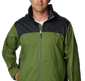 Chaqueta Cortavientos Impermeable Ligera con Capucha Azul y Cremallera, Diseño Personalizado, para Hombre - Product Image 4