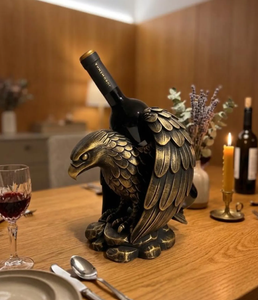 Porte-bouteille vintage en bronze en forme d'aigle, support original en résine pour bouteille, pour bar, décoration de table à domicile, figurine - Product Image 2
