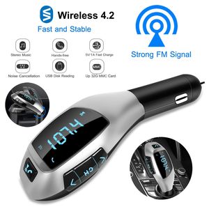 Transmisor FM Inalámbrico para Auto con Carga USB, Llamadas Manos Libres y Reproductor MP3 para Kit de Auto Bluetooth - Product Image 2
