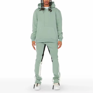 Survêtements en molleton pour hommes OEM ODM, sweat à capuche oversize, nouveau style, survêtement à capuche, logo personnalisé, fabrication de survêtements pour hommes - Product Image 1
