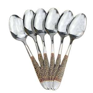 Juego de cubiertos de acero inoxidable de alta resistencia con acabado pulido liso para uso diario en el hogar y en restaurantes comerciales. - Product Image 2