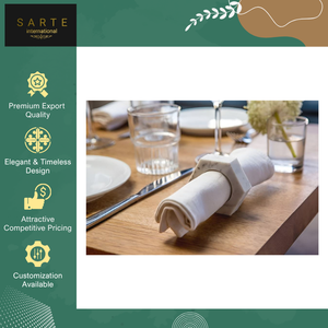 Good Quality Hot Selling <b>White</b> Marble Eco-Friendly Durable Napkin Rings Set Handcrafted <b>Table</b> Decor for Weddings <b>Dining</b> - Product Image 5