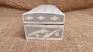 Bone Inlay Jewelry Box Handmade Polished Love Design Organic Material Customizable Size Decorative Storage <b>Boxes</b> - Product Image 2