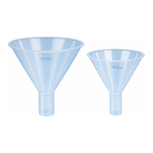 Entonnoir transparent en PP SciLab avec tige large pour le transfert de poudres en laboratoire et la manipulation de produits chimiques - Product Image 1