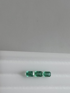 6x4 mm, Émeraude naturelle octogonale, lot de 3 pièces, qualité AAA, émeraude octogonale 1,82 carats, émeraude octogonale transparente et propre pour bijoux - Product Image 2