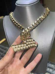 Pendentif personnalisé avec nom en argent sterling 925 et diamant moissanite pour homme, style hip-hop unisexe, pendentifs et breloques - Product Image 3