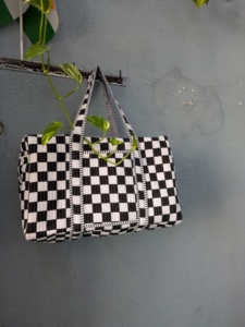 Bolsa de Viaje Ecológica, Ligera, de Gran Capacidad, Acolchada, de Pana, con Diseño de Conchas, Plegable, con Cierre de Cremallera, para la Playa - Product Image 4