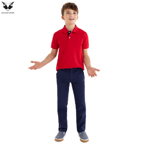 Camisetas Polo Deportivas para Niños, Color Rojo Sólido, Manga Corta, Camisetas Polo Atléticas para Niños, Logotipo Personalizado, Tops de Golf para Niños de Verano - Product Image 6