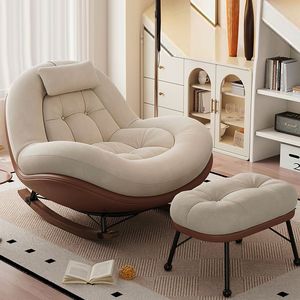 Sillón Reclinable Moderno Tapizado para Sala de Estar con Cojín Relleno de Algodón, Mueble para el Hogar - Product Image 6