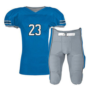 Conjunto de Uniforme de Fútbol Americano Personalizado, Transpirable, de Secado Rápido, Jersey y Pantalones de Poliéster, Cuello en V, Ropa Deportiva para Adultos - Product Image 5