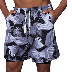 <b>Men</b> Brazilian Lobster Print 1 Piece Swim Trunks Quick Dry Beach Shorts Lightweight Bathing Suit with Pockets Drawstring Swimwear - Product Image 5