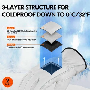 Premium Quality Cowhide Grain Leather <b>Driver</b> Work <b>Gloves</b> Soft & Comfortable Abrasion Resistant Outdoor Activities Custom Logo - Product Image 4