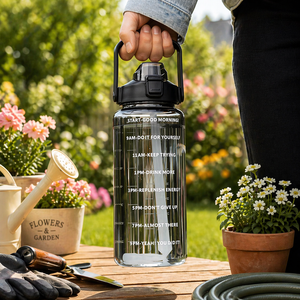 Leak-Proof PP Plastic for with <b>Straw</b> for Fitness Gym-Eco-Friendly Reusable 2000ml BPA-Free - Product Image 1