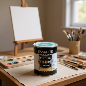 Vernice Acrilica Nero Opaco in Barattolo da 370ml - Product Image 2