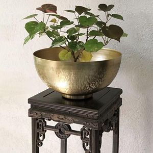 Pot de fleurs en métal d'intérieur, décoratif et contemporain, élégant pour salon, bureau, maison, jardin, pièce d'appoint - Product Image 2