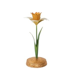Metal Lemon Taper Candle Holder Floral <b>Brass</b> Iron <b>Candlestick</b> Stand Wedding Table Centerpiece Kitchen Home Decor Supplier Holder - Product Image 2