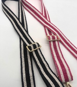 Sangle de sac perlée élégante Go Tigers War Eagle, ceinture de sac brodée à la main, réglable - Product Image 1