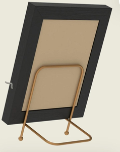 Natural Solid Wood Picture <b>Frame</b> with Metal Stand Classic Wooden Photo <b>Frame</b> for <b>Wall</b> Display and Home Decoration - Product Image 5