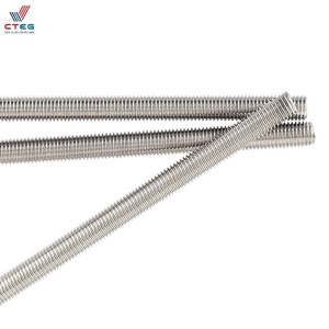 Structural Connection Threaded Rod High Tensile Strength Carbon Steel Bar M10-M64 Plain Finish Industrial Supply - Product Image 2