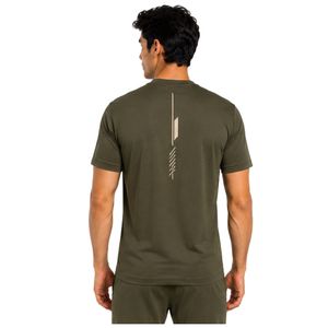 T-shirt de sport pour homme vert olive, séchage rapide, pour la gym, la course et l'entraînement, personnalisable, vêtements de sport imprimés - Product Image 2