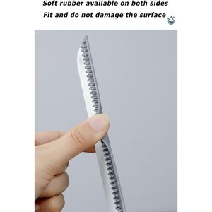 Raschietto Multiuso in Gomma Morbida per Pulizia Vetri, Parabrezza, Specchi, Vasche da Bagno, Strumento Versatile - Product Image 5