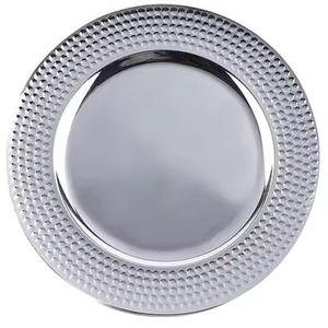 Assiette de Présentation en Acier Inoxydable – Vaisselle Décorative Métallique de Luxe pour Mariages, Réceptions, Hôtels, Restaurants et Fêtes - Product Image 5